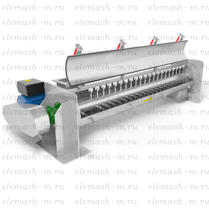 Смесители горизонтальные шнековые проточные серии СГШП