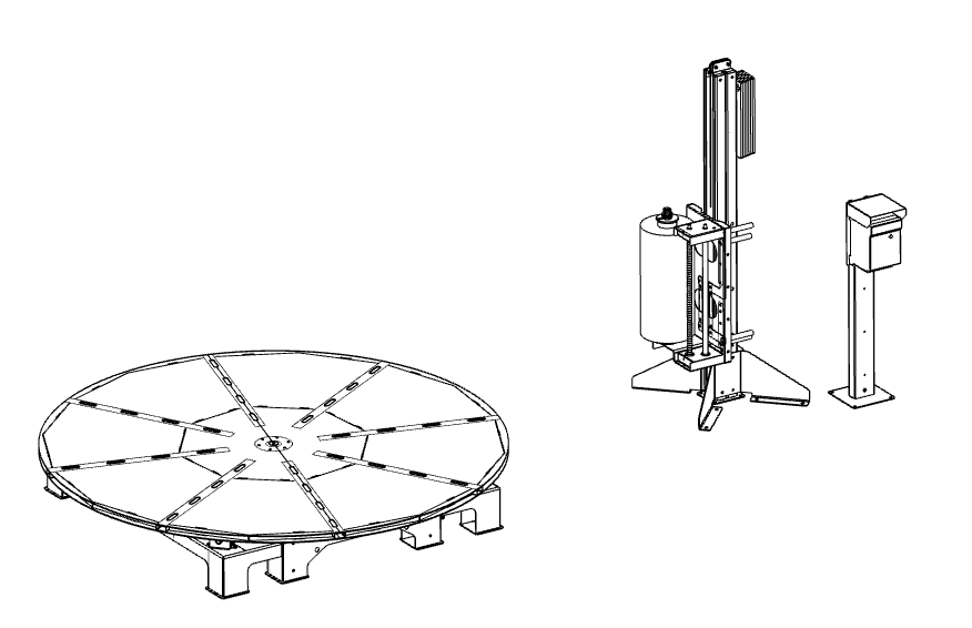 Паллетообмотчик (паллетоупаковщик, паллетайзер), Komfort P1000MAX