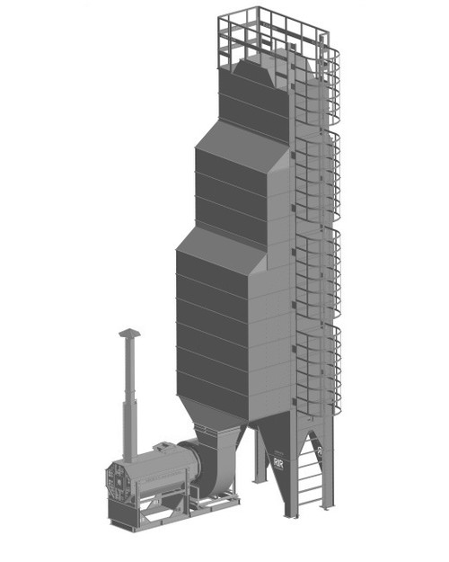 ЗЕРНОСУШИЛКА ШАХТНАЯ ПОРЦИОННАЯ RIR ТН-10 (10 Т/Ч)