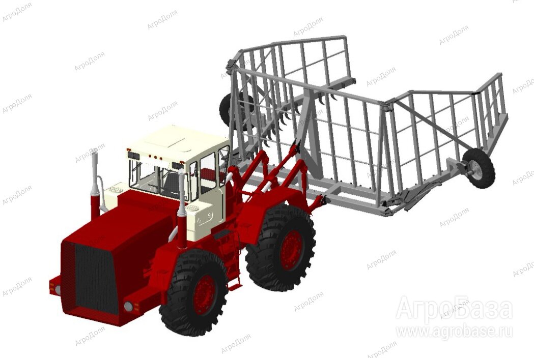 Волокуша для соломы льна на К-700 ВНГ-12